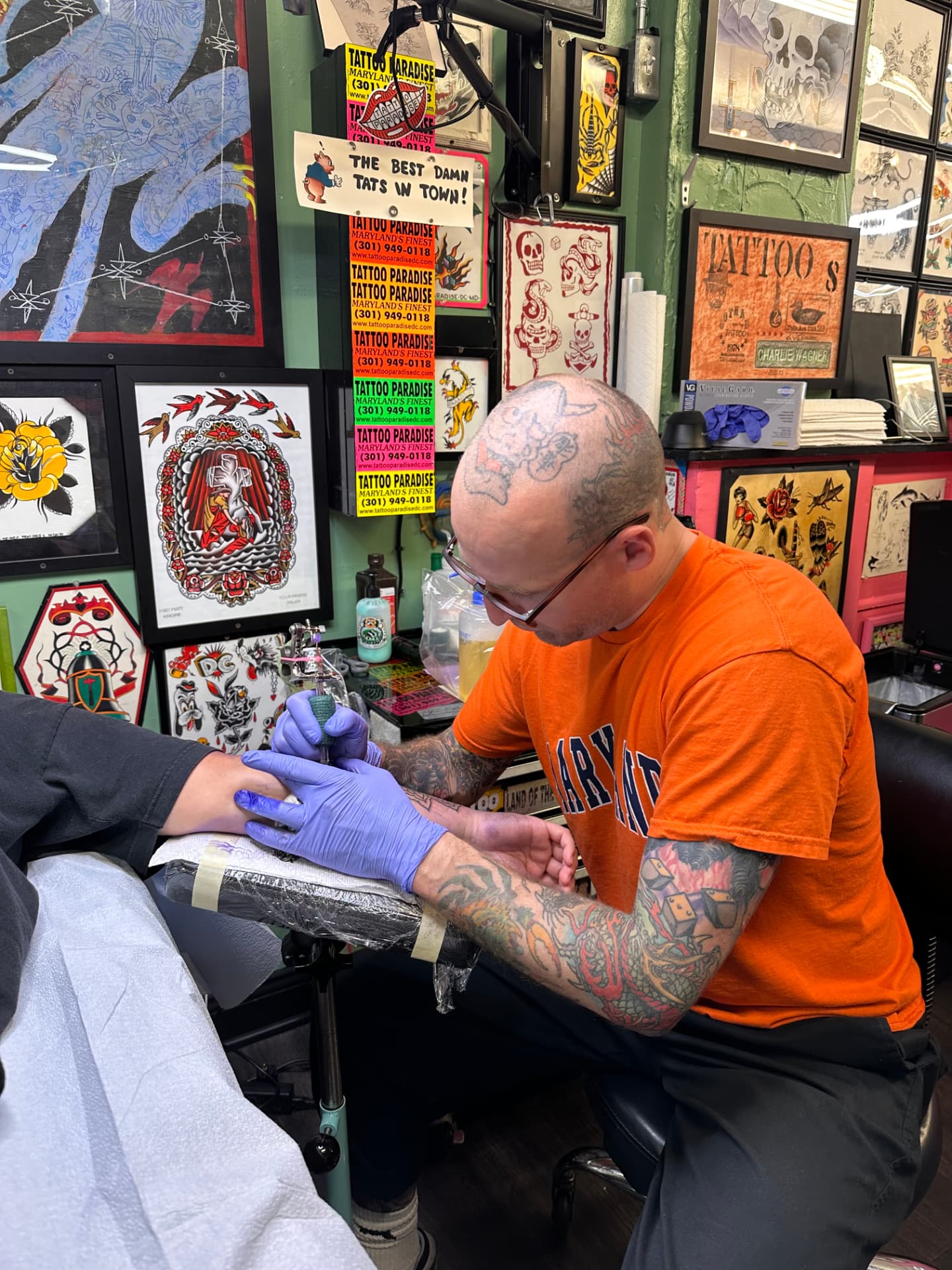 Milan Tamas at work in the studio